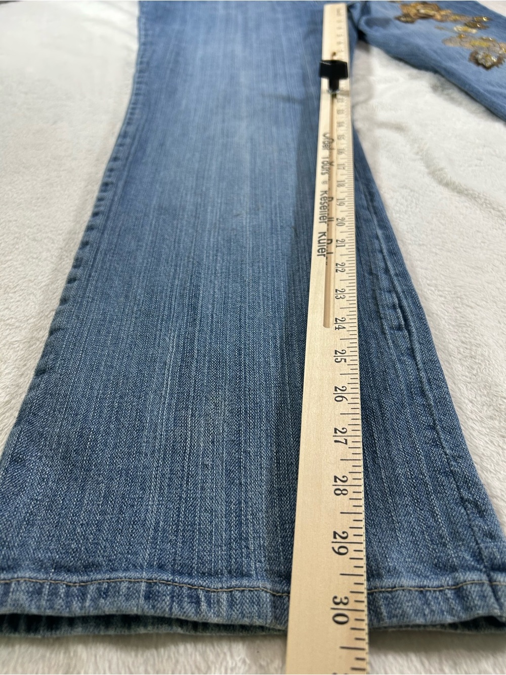 Westport Jeans Women’s Sz 14 High Rise Embroidered Boho Y2K Retro Festival - Picture 6 of 10